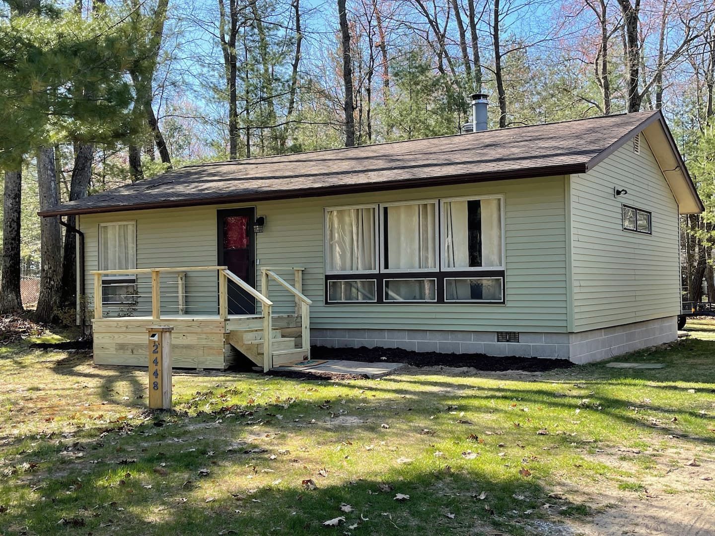 OVERVIEW:  The front of the cottage.