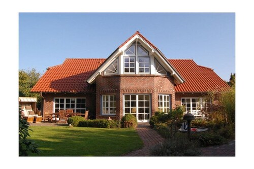Cabin in Friedeburg with swimming pool