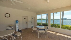 70ft pool cabana - Sunrise Cove 110: Ground Floor Waterfront Condo on Siesta Key w/ Washer/Dryer (Sarasota)