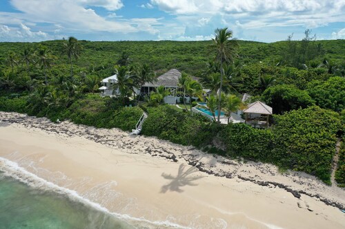 Private Estate with Pool & Two Pickleball Courts Directly on Twin Coves Beach