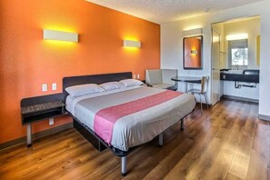 Unclassified image, 2 of 14, button - 1 King Bed | Mini Fridge (Oakland)