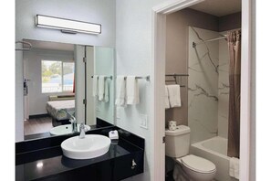 Bathroom - 2 Queen Beds | Mini Fridge (La Mesa)