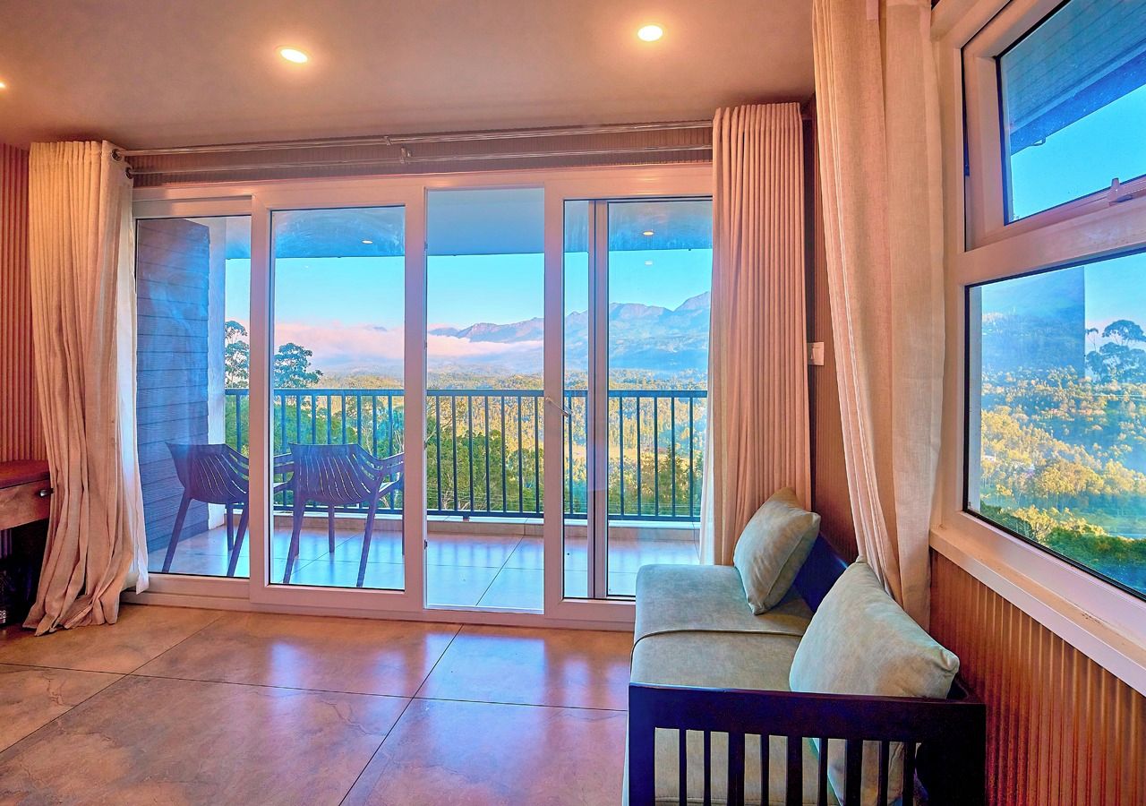 Deluxe Double Room, Balcony, Mountain View | Living area