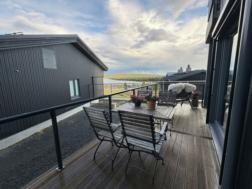Modern apartment with sauna by Sjusjøvannet