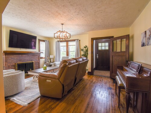 Brick Fireplace Central Omaha Family Haven 3 Bedroom Home