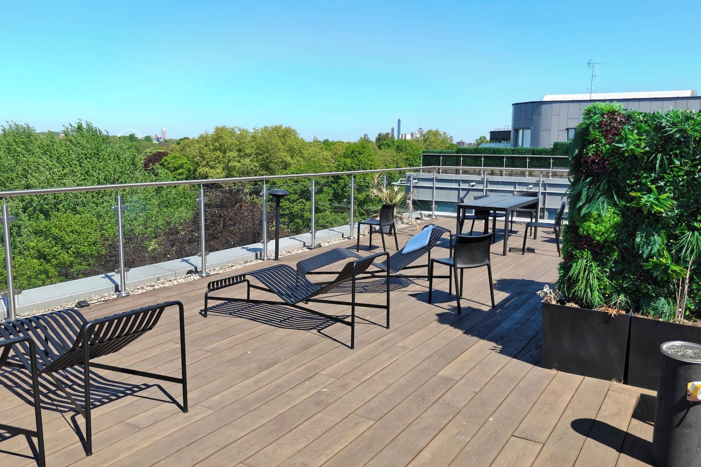 Rooftop Terrace: Breathtaking views and stylish seating for unforgettable sunset evenings!