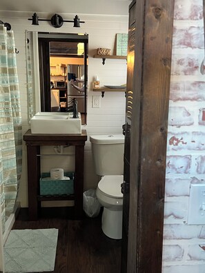Bathroom - Tiny home bungalow in private setting (Candler)
