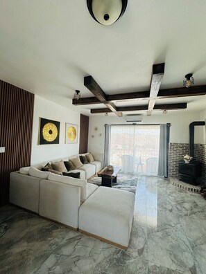 Living area - hermoso condominio con vista al oceano terraza privada , alberca seguridad 24 (El Sauzal de Rodríguez)