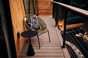 Unclassified image, 2 of 58, button - Luna's Lodge - hot tub & sauna at A-frame in White Mountains (Thornton)