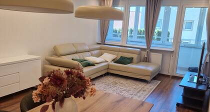 Newly renovated family apartment, 5 minutes from the ice rink and the source of the Necker River