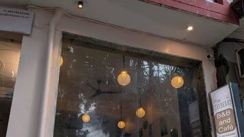 A storefront with a large window displaying the name 'Stayberry.'