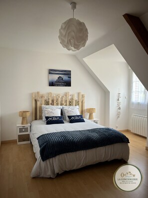 Room - House with a pool - Sleeps 8 - Baie de Somme - Pets allowed (Woignarue)