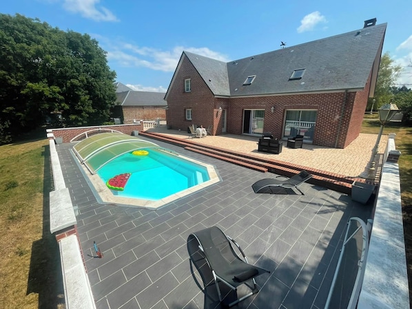 Pool - House with a pool - Sleeps 8 - Baie de Somme - Pets allowed (Woignarue)