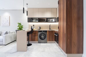 Private kitchen - 
A01 - Elegant studio in the center of Casablanca (Dar-el-Beida)
