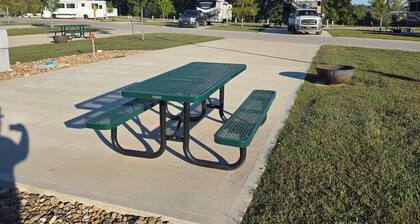 Spacious 19' Wide × 57' Long RV Site Full Hookups & Resort Amenities. London, KY