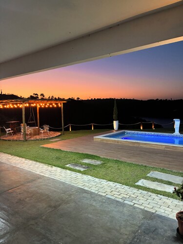 Casa Pedra do Cavalo | Swimming pool and Paraguaçu River | Pier and boat ramp