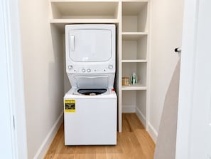 Convenient in-unit washer/dryer with built-in storage shelves - Homewood Luxury 2 Bedroom 2 Bath Townhome 3020 (Homewood)