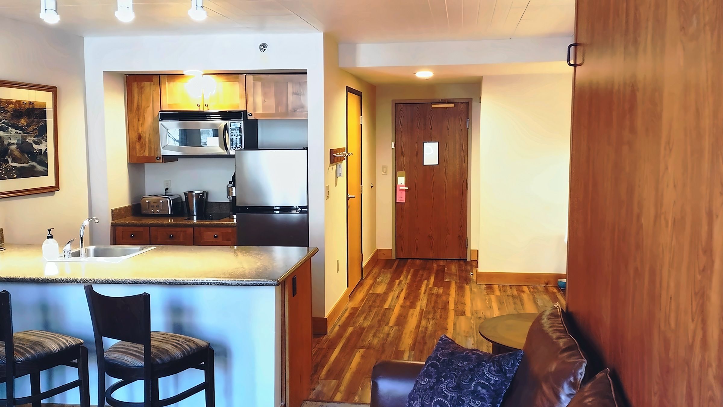 Living room with Murphy bed