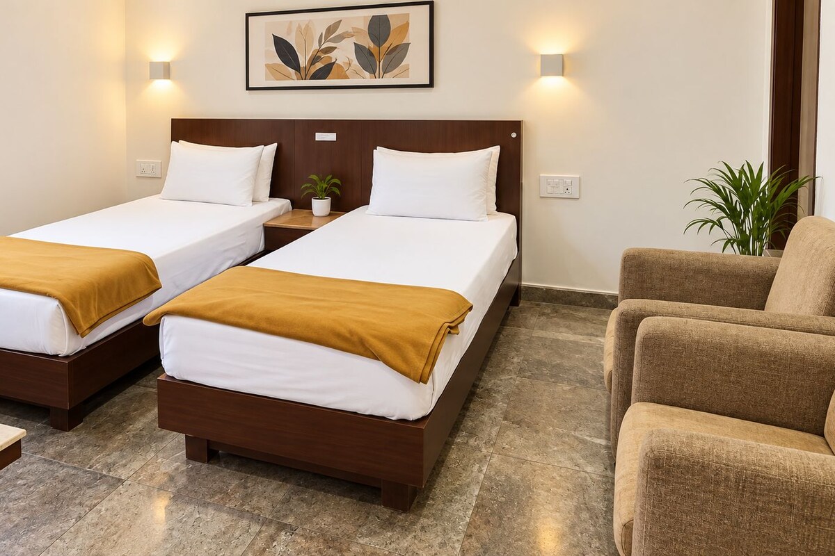 Habitación ejecutiva con 1 cama doble o 2 individuales, vista a la ciudad