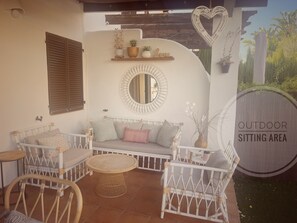 Terrace/patio - Perfect 3-bedroom house with AC in enchanting Alcossebre (Alcossebre)