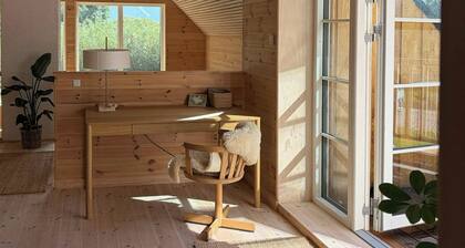 Newly built beech forest house with roof terrace