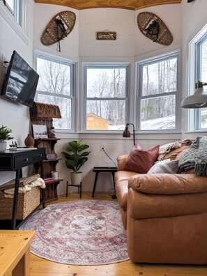 Living area - Mountaintop Tiny Home 10 mins from Mount Snow (Dover)