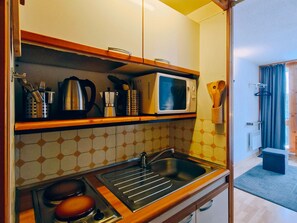 Private kitchen - Cosy studio in the center of Arc 1800, Ideal for 3 people (Les Arcs 1800)