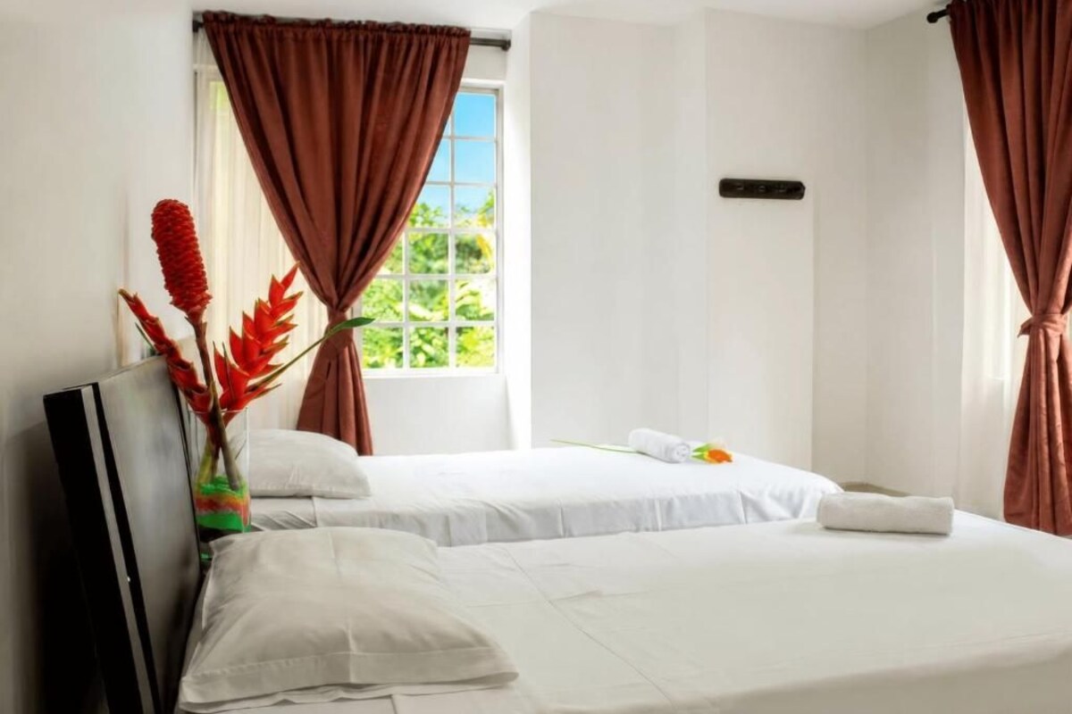 Chambre Standard avec lits jumeaux, vue jardin