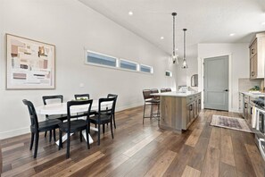 Dining - NEW! Modern Elevated Home & Design | Walk to BSU | Private Lounge Patio with BBQ | Fireplace (Boise)
