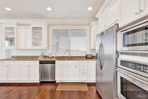 Fully stocked kitchen, perfect for cooking, gathering, and entertaining. - Beach View Perdido Key;  Beach Views, Heated Pool, Spa & Firepit (Pensacola)