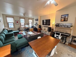 Living area - Private Rooftop apartment 4 Guests !!Carson St near PPG Arena and Downtown PGH!! (Pittsburgh)
