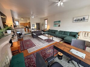 Living area - Private Rooftop apartment 4 Guests !!Carson St near PPG Arena and Downtown PGH!! (Pittsburgh)