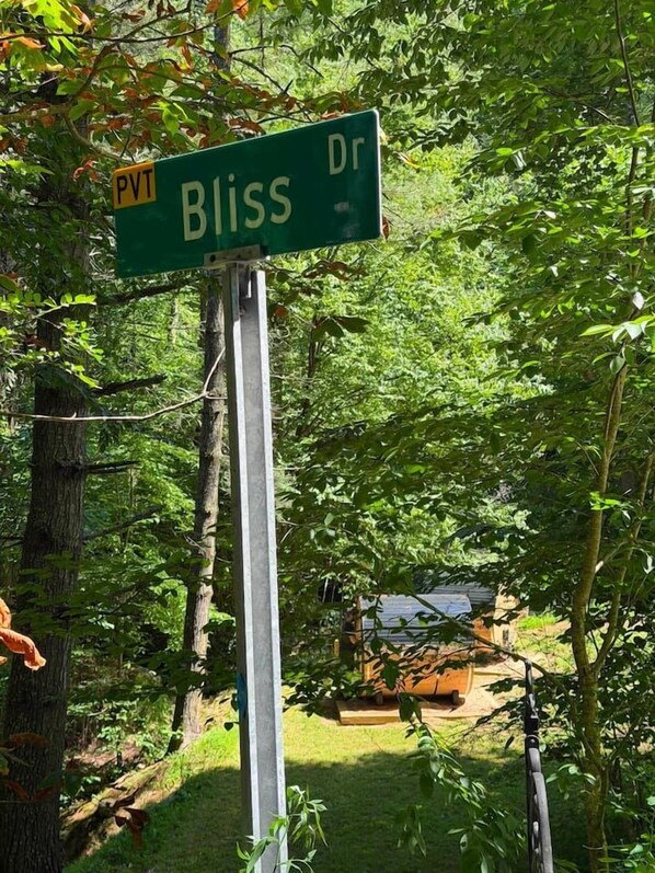 A street sign for Bliss Dr.