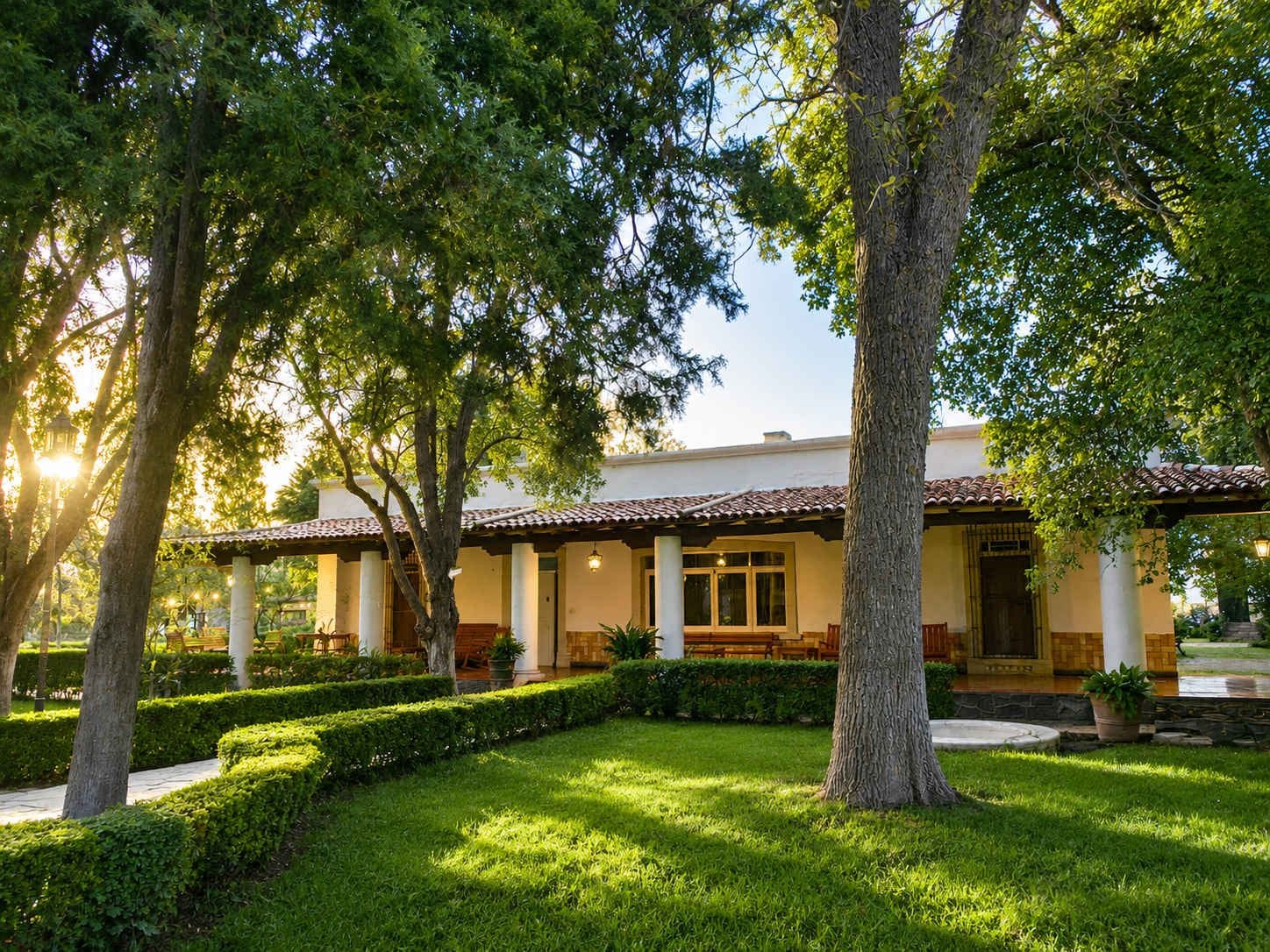 Beautiful gardens around the property