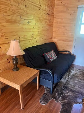 Living area - A 5-bedroom cottage on the shore of Lake Paré. Located 1 hour from Montreal! (Chertsey)