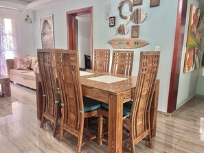 Dining - Spacious 3-bedroom penthouse in serene Punta Cana with AC (Punta Cana)