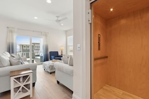 Side A - Elevator Access to Living Room - Luxury Oceanview Home Pet Friendly Home | Private Pool | Wheelchair Accessible (Fernandina Beach)