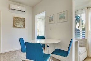 Dining Area | Dishes & Flatware Provided - Boardwalk Escape: Beachfront Santa Monica Condo (Santa Monica)