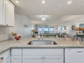 Kitchen - Beachfront | Pool | Walk to John's Pass - Sandy Shores #202 (Madeira  Beach)