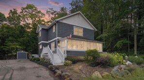 Exterior - Saugatuck Retreat: Lake Views, Porch, Hot Tub, Fire Pit, <1 Block to Downtown (Saugatuck)
