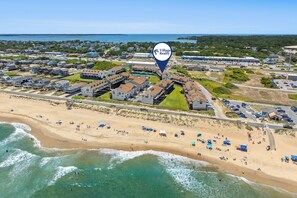 Sea Dunes D1 | Aerial View - Sea Dunes D1: Coastal Retreat with Ocean Views (Kitty Hawk)