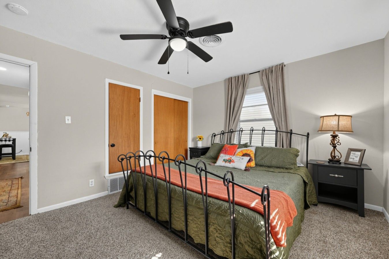 Bedroom 3 | King Bed | Ceiling Fan