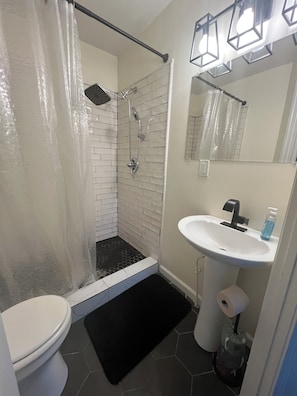 Bathroom - Downtown Digital Detox: Cozy 1-bdrm house in serene Atl with AC and fitness room (Atlanta)