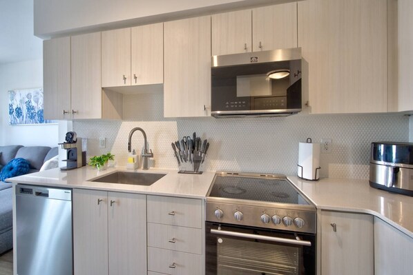 Private kitchen - Cozy Condo in Downtown KW (Kitchener)
