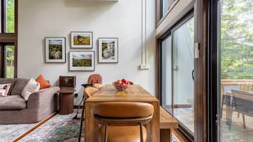 Savor slow meals with beautiful views
