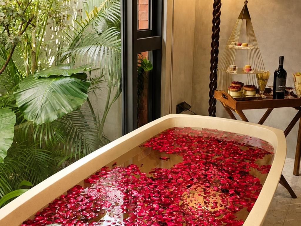 Innendørs boblebad