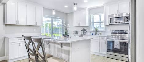full stocked kitchen