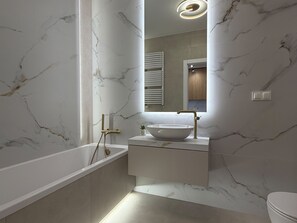 Bathroom - KMN Premium Suite Varso Tower & Central Station Warsaw (Warszawa)