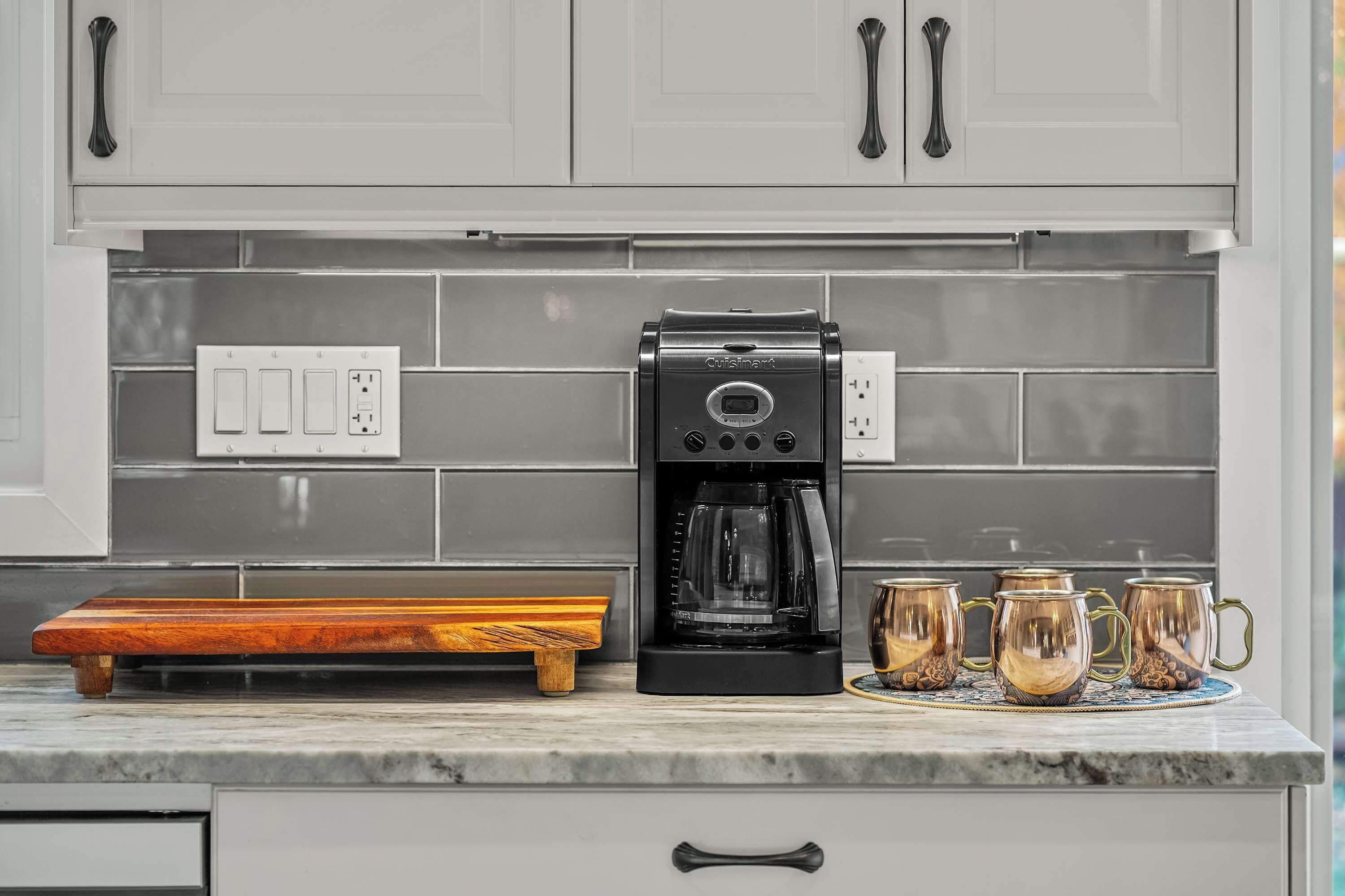 Drip Coffee Station — Start your morning at home with a convenient coffee station. A starter coffee supply is included.