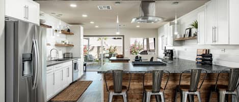 Bright and Open Kitchen | Modern Appliances | Fully Stocked
